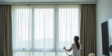 Delicate sheer drape cleaning mount-duneed-vic Matty Curtain Cleaning