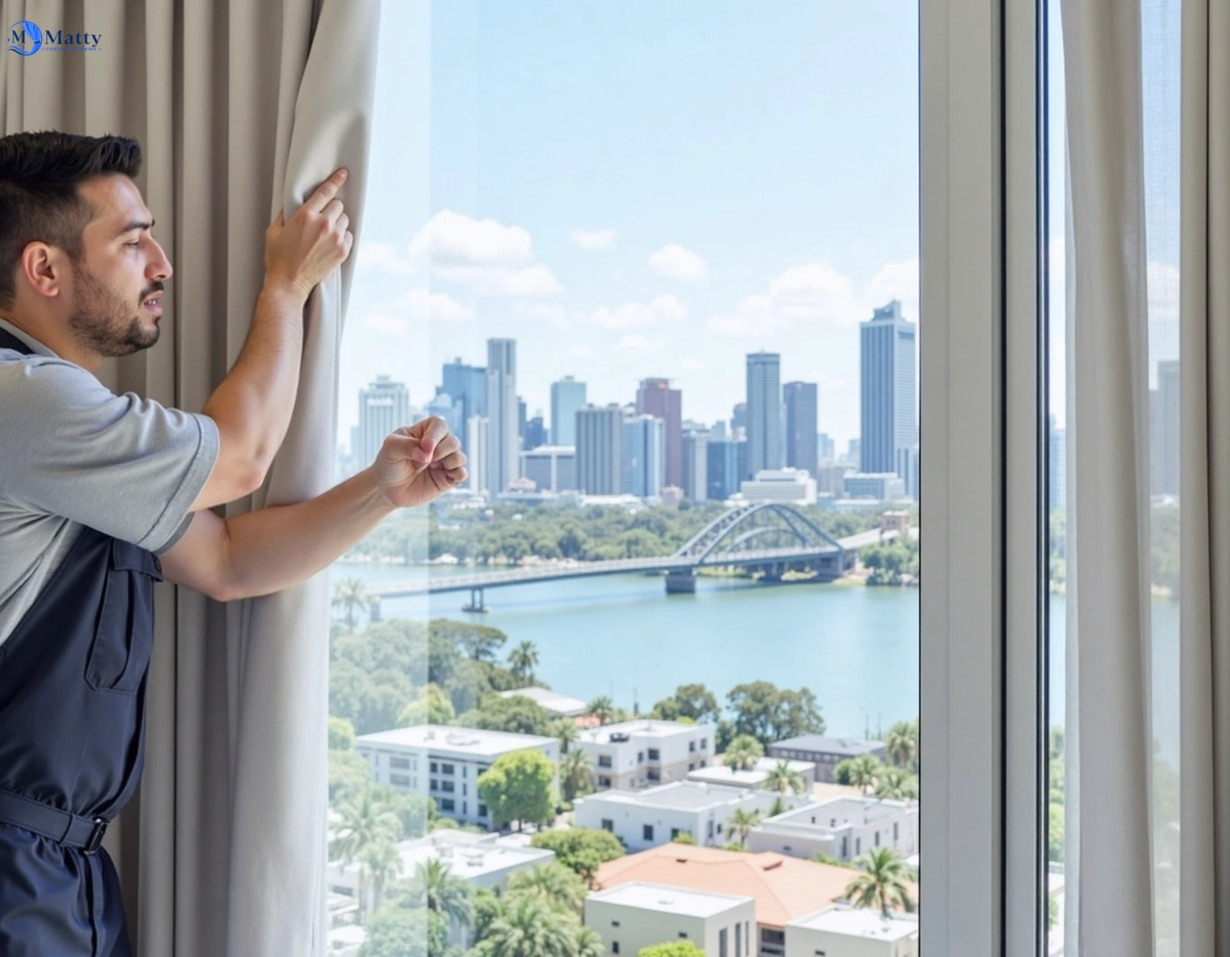 Professional curtain steam cleaning service mount-duneed-vic QLD by Matty Curtain Cleaning
